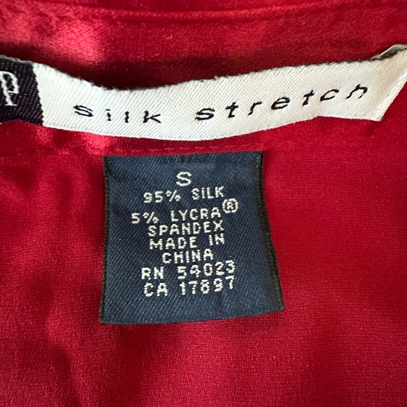 GAP silk stretch Y2K holiday 2000 button down shirt - Picture 5 of 5